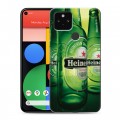 Дизайнерский пластиковый чехол для Google Pixel 5 Heineken