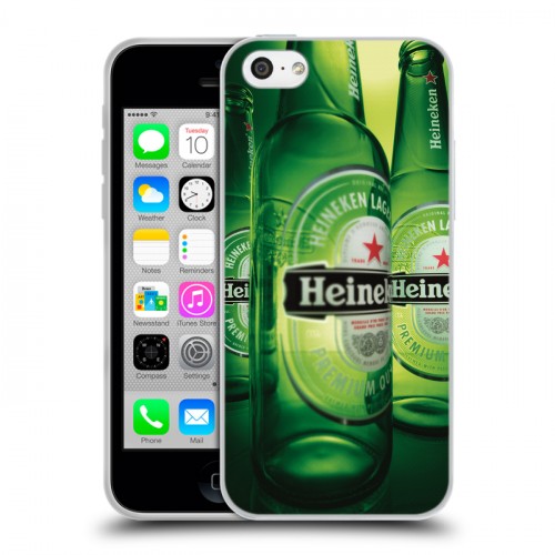 Дизайнерский пластиковый чехол для Iphone 5c Heineken