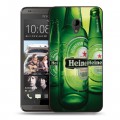 Дизайнерский пластиковый чехол для HTC Desire 700 Heineken