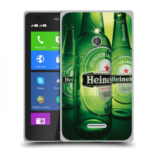 Дизайнерский силиконовый чехол для Nokia XL Heineken