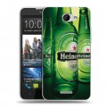 Дизайнерский пластиковый чехол для HTC Desire 516 Heineken