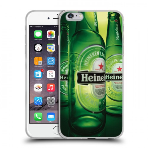 Дизайнерский силиконовый чехол для Iphone 6 Plus/6s Plus Heineken