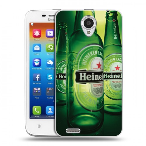 Дизайнерский пластиковый чехол для Lenovo S650 Ideaphone Heineken