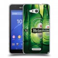 Дизайнерский пластиковый чехол для Sony Xperia E4g Heineken