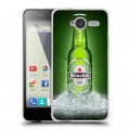 Дизайнерский пластиковый чехол для ZTE Blade L3 Heineken