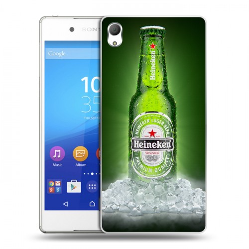 Дизайнерский пластиковый чехол для Sony Xperia Z3+ Heineken