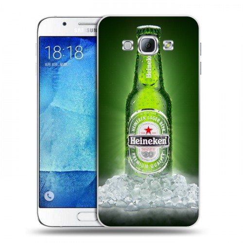 Дизайнерский пластиковый чехол для Samsung Galaxy A8 Heineken