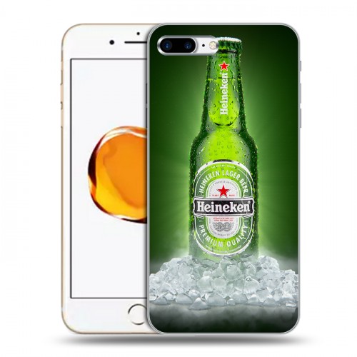 Дизайнерский пластиковый чехол для Iphone 7 Plus / 8 Plus Heineken