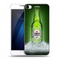 Дизайнерский пластиковый чехол для Meizu U20 Heineken