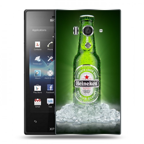 Дизайнерский пластиковый чехол для Sony Xperia acro S Heineken