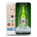 Дизайнерский пластиковый чехол для ZTE Blade V8 Heineken