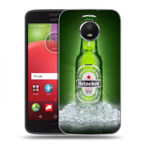 Дизайнерский силиконовый чехол для Motorola Moto E4 Plus Heineken