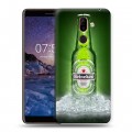 Дизайнерский пластиковый чехол для Nokia 7 Plus Heineken