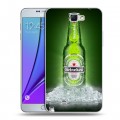 Дизайнерский пластиковый чехол для Samsung Galaxy Note 2 Heineken