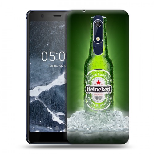 Дизайнерский пластиковый чехол для Nokia 5.1 Heineken