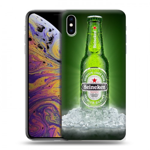 Дизайнерский силиконовый чехол для Iphone Xs Max Heineken