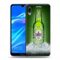 Дизайнерский пластиковый чехол для Huawei Y6 (2019) Heineken