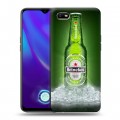 Дизайнерский силиконовый с усиленными углами чехол для OPPO A1k Heineken