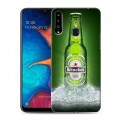 Дизайнерский пластиковый чехол для Samsung Galaxy A20s Heineken