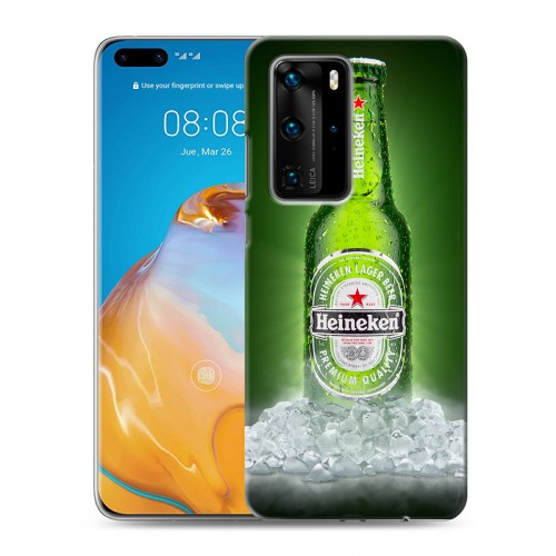 Дизайнерский пластиковый чехол для Huawei P40 Pro Heineken