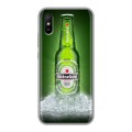 Дизайнерский силиконовый с усиленными углами чехол для Xiaomi RedMi 9A Heineken