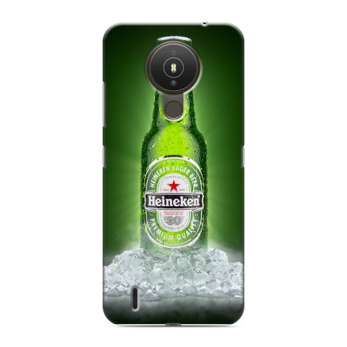Дизайнерский силиконовый с усиленными углами чехол для Nokia 1.4 Heineken