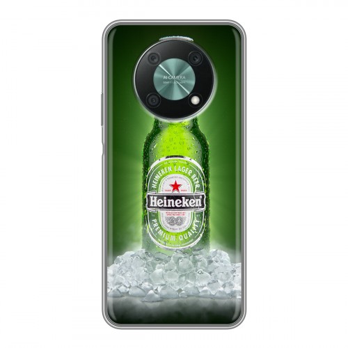 Дизайнерский силиконовый с усиленными углами чехол для Huawei Nova Y90 Heineken