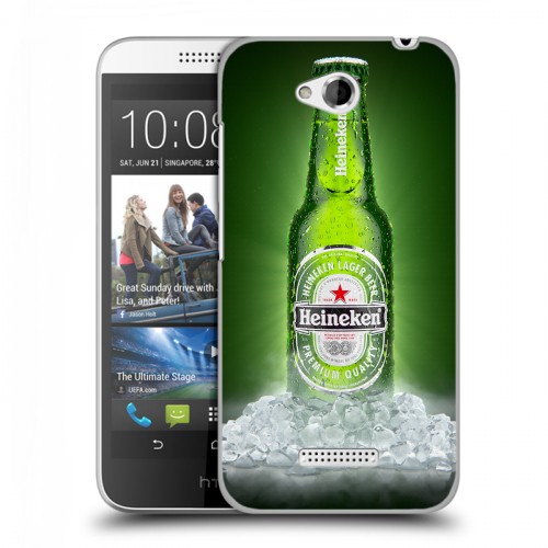 Дизайнерский пластиковый чехол для HTC Desire 616 Heineken