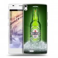 Дизайнерский пластиковый чехол для Prestigio Grace Heineken