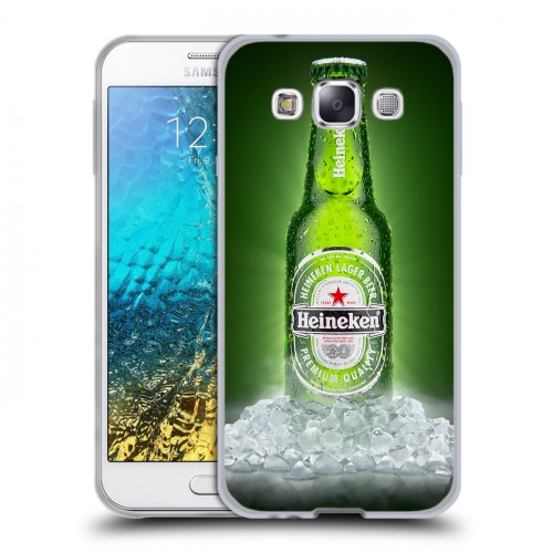 Дизайнерский пластиковый чехол для Samsung Galaxy E5 Heineken