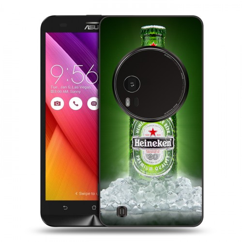 Дизайнерский пластиковый чехол для Asus Zenfone Zoom Heineken