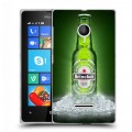 Дизайнерский пластиковый чехол для Microsoft Lumia 435 Heineken