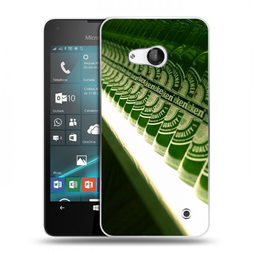 Дизайнерский пластиковый чехол для Microsoft Lumia 550 Heineken