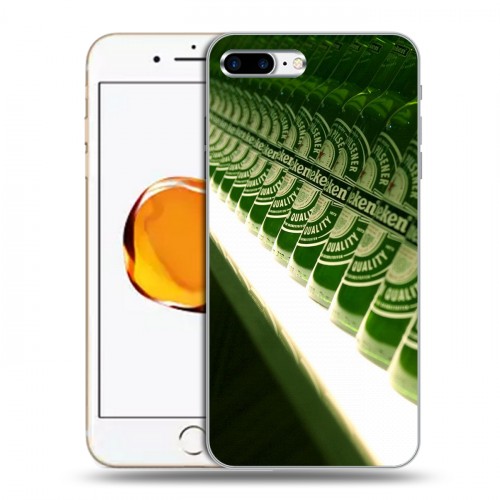 Дизайнерский пластиковый чехол для Iphone 7 Plus / 8 Plus Heineken