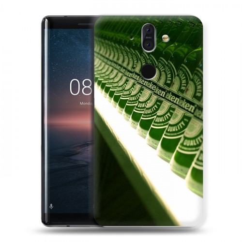 Дизайнерский пластиковый чехол для Nokia 8 Sirocco Heineken