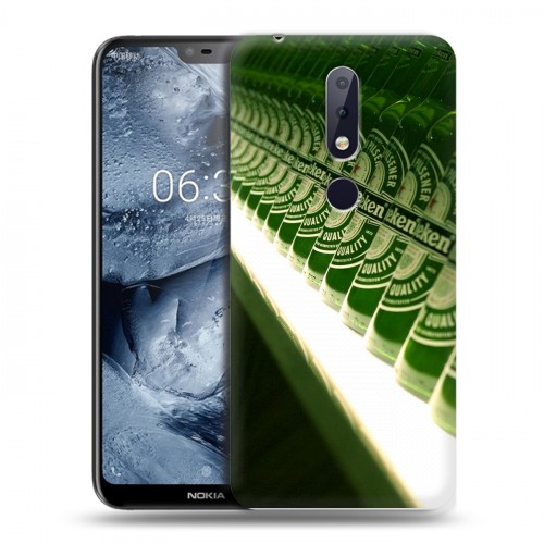 Дизайнерский пластиковый чехол для Nokia 6.1 Plus Heineken