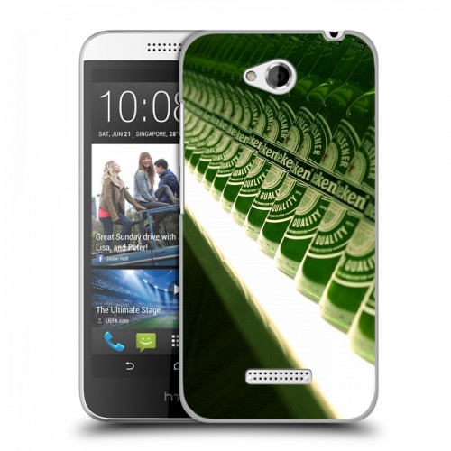 Дизайнерский пластиковый чехол для HTC Desire 616 Heineken