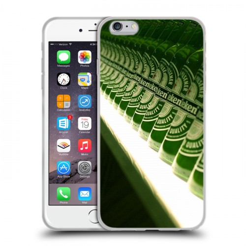 Дизайнерский силиконовый чехол для Iphone 6 Plus/6s Plus Heineken