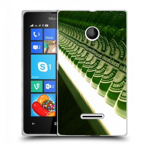 Дизайнерский пластиковый чехол для Microsoft Lumia 435 Heineken