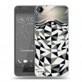 Дизайнерский пластиковый чехол для HTC Desire 530 Маски Black White