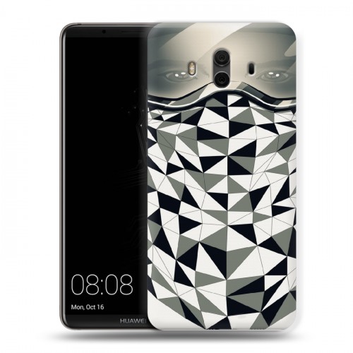 Дизайнерский пластиковый чехол для Huawei Mate 10 Маски Black White