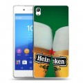 Дизайнерский пластиковый чехол для Sony Xperia Z3+ Heineken