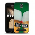 Дизайнерский пластиковый чехол для ASUS Zenfone Go Heineken