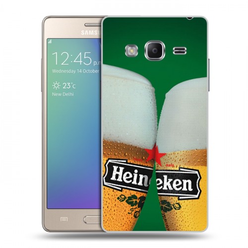 Дизайнерский пластиковый чехол для Samsung Z3 Heineken