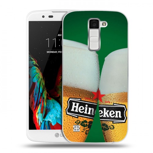 Дизайнерский пластиковый чехол для LG K10 Heineken