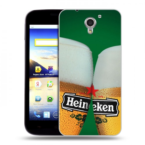 Дизайнерский пластиковый чехол для ZTE Blade A510 Heineken