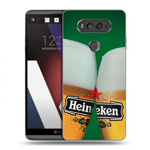 Дизайнерский пластиковый чехол для LG V20 Heineken