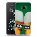 Дизайнерский пластиковый чехол для HTC U Ultra Heineken