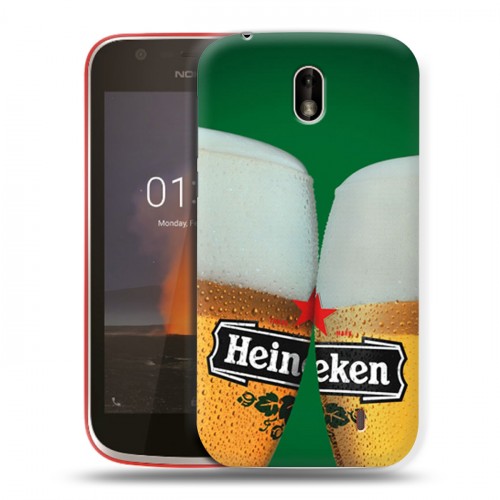 Дизайнерский пластиковый чехол для Nokia 1 Heineken