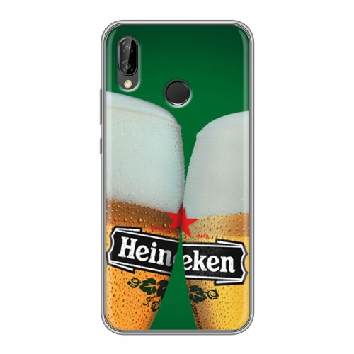 Дизайнерский силиконовый чехол для Huawei P20 Lite Heineken